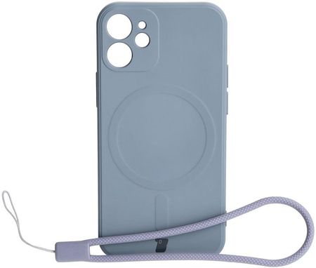 Bizon Etui Case Silicone Magsafe Sq Do Apple Iphone 12 Mini Szare