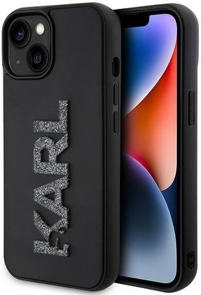Karl Lagerfeld Klhcp15S3Dmbkck Etui Obudowa Do Iphone 15 6 1" Czarny Black Hardcase 3D Rubber Glitter Logo
