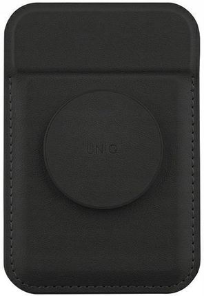 Uniq Magnetyczny Portfel Na Karty Z Podpórką Czarny Magsafe