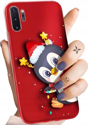 Hello Case Etui Do Samsung Galaxy Note 10 Plus Święta Christmas Mikołaj Pingwin