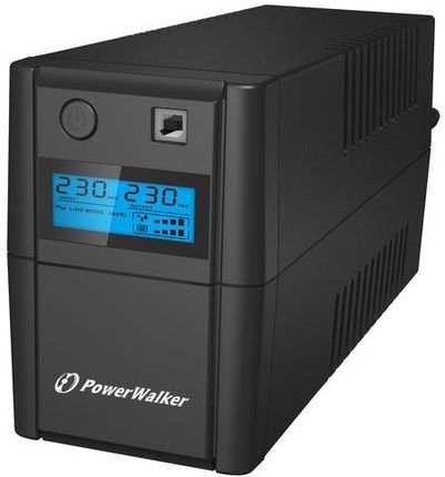 PowerWalker 650Va 2X 230V Pl Out, Rj11 (Vi650Shlfr)