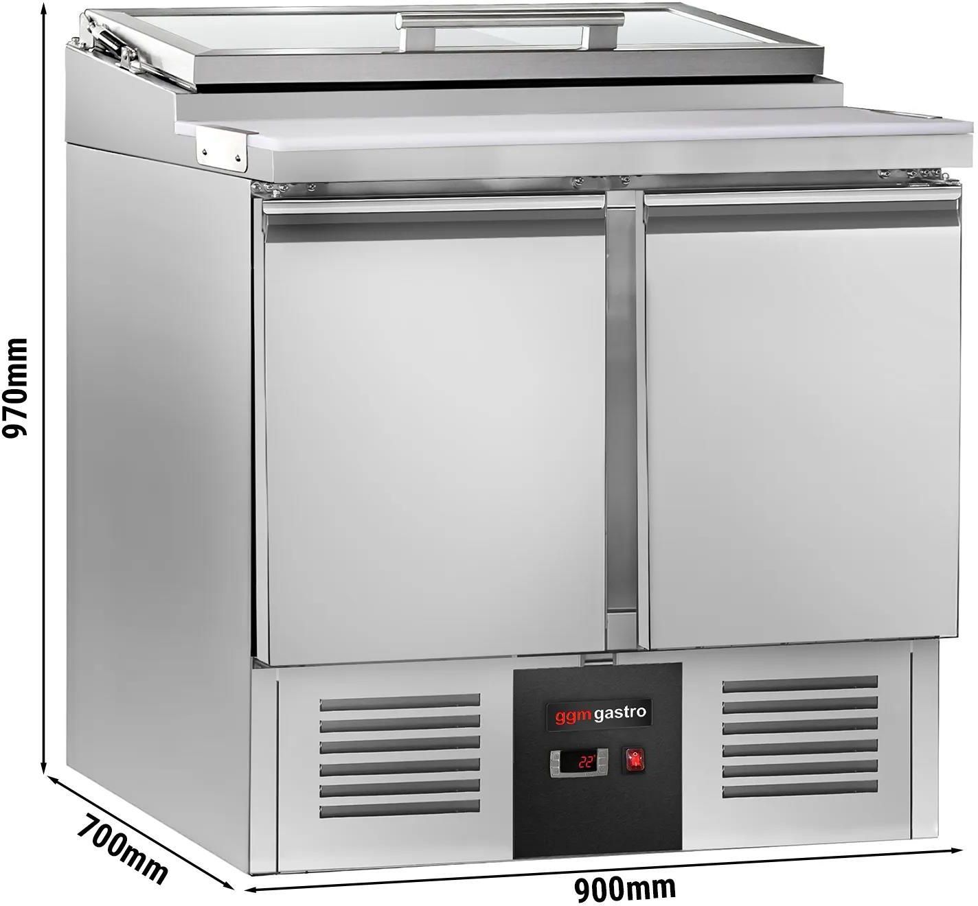 GGM Gastro Saladette PREMIUM 900 Mm – 2 Türen, P Produktbild-Vorschau 3
