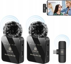 2x Bezprzewodowy Mikrofon Krawatowy do Telefonu USB TYPE-C / USB-C Puluz / PU648B