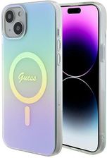 Oryginalne Etui Guess Iml Iridescent Magsafe Hardcase Guhmp15Mhitsq Do Iphone 15 Plus Turkusowy