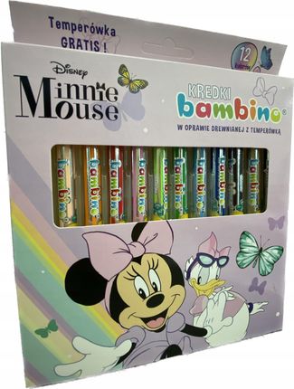 Bambino Kredki Ołówkowe Minnie Mouse 12Szt.