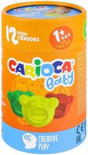 Zdjęcie Carioca Kredki Misiaki Carioca Baby dla dzieci 1+, 12 szt.  - Rogoźno