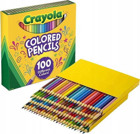 Crayola Kredki Ołówkowe 100Szt. Nie Pękają