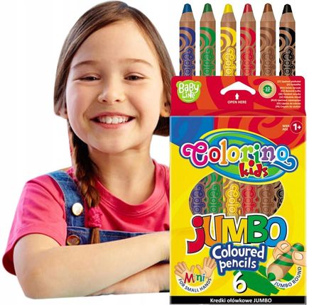 Colorino Kredki Ołówkowe Jumbo Dla Dzieci Do Kolorowania
