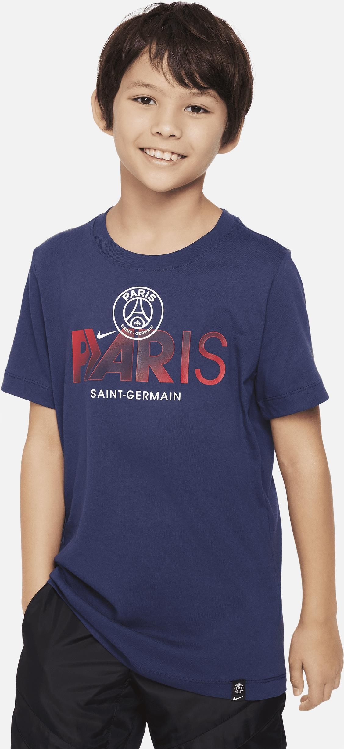 T Shirt Piłkarski Dla Dużych Dzieci Nike Paris Saint Germain Mercurial Niebieski Ceny i opinie