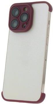 Telforceone Tpu Mini Bumpers Z Ochroną Aparatu Do Iphone 12 Pro Max 6 7" Wiśniowy