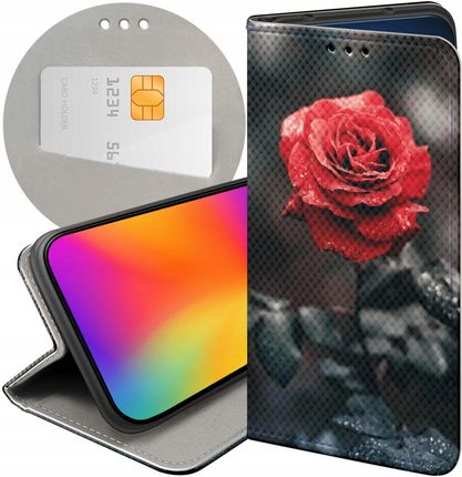 Hello Case Etui Do Xiaomi Redmi 12C 11A Poco C55 Róża Z Różą Rose