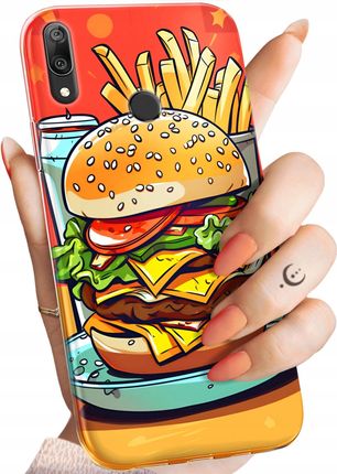 Hello Case Etui Do Huawei Y7 2019 Hamburger Burgery