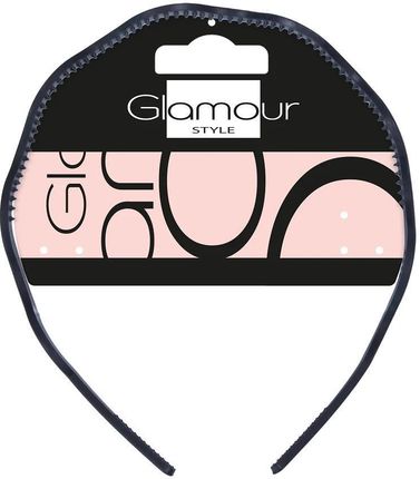 Glamour Basic Opaska Do Włosów Falowana Czarna