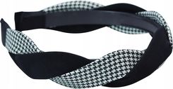 Zdjęcie Glamour Opaska Czarna Pepitka Pleciona - Przemyśl