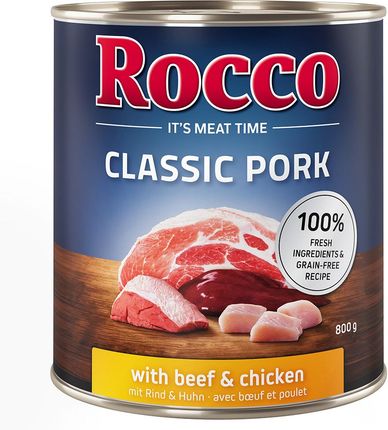 Rocco Classic Pork Mokra Karma Dla Psów 12X800G