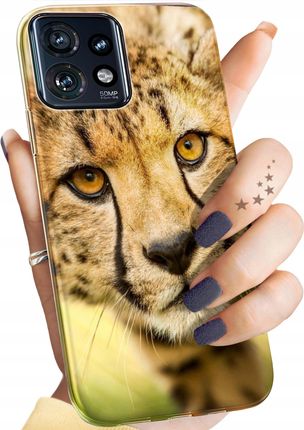 Hello Case Etui Do Motorola Edge 40 Pro Gepard Cętki Panterka Obudowa Pokrowiec