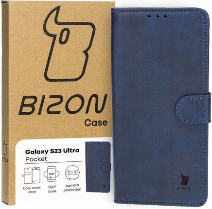 Bizon Etui Case Pocket Do Samsung Galaxy S23 Ultra Granatowe