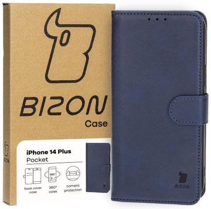 Bizon Etui Case Pocket Do Apple Iphone 14 Plus Granatowe