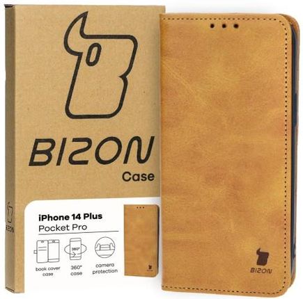 Bizon Etui Case Pocket Pro Do Apple Iphone 14 Plus Brązowe