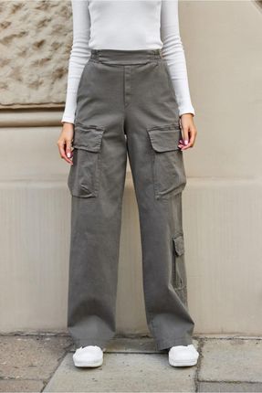 Spodnie Damskie Model Marala KHK SPD0030 Khaki - Roco Fashion