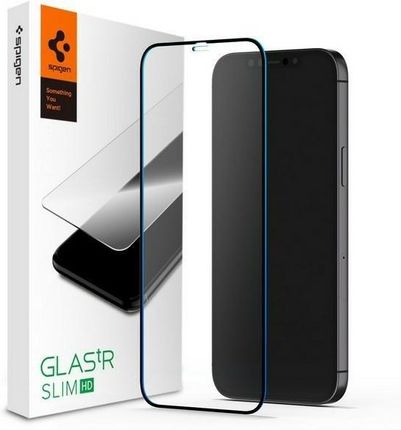 Spigen Glass Fc Iphone 12 Pro Max Szkło Hartowane Czarna Ramka Agl01468