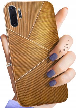 Hello Case Etui Do Samsung Galaxy Note 10 Plus Brązowe Drewniane Brown Obudowa