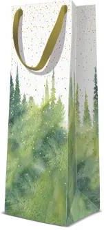 PAW DECOR COLLECTION Torba prezentowa na butelkę 12x10x37 cm - Golden Forest