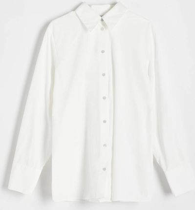 Reserved - Bawełniana koszula - Biały