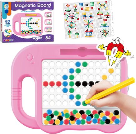 Woopie Tablica Magnetyczna Dla Dzieci Montessori Magpad Słonik Różowy