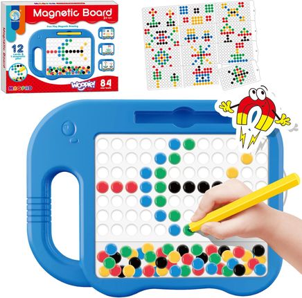 Woopie Tablica Magnetyczna Dla Dzieci Montessori Magpad Słonik Niebieski