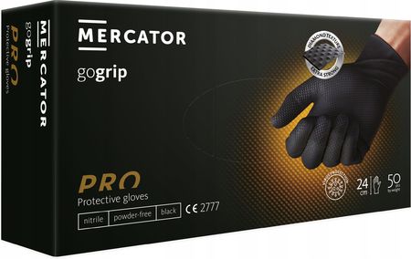 Mercator Medical Rękawice Nitrylowe Mercator Gogrip Black Xxl 50szt.
