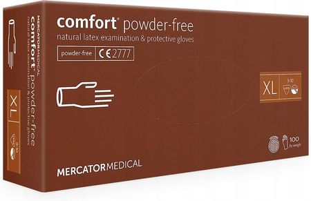 Mercator Medical Rękawice Lateksowe Comfort Powder-Free Xl 100szt.