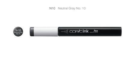 Tusz COPIC ink - N10 - Neutral Gray No.10 Do wielokrotnego napełniania markerów Copic.