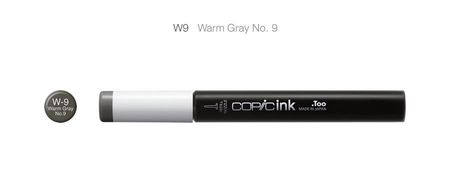Tusz COPIC ink - W9 - Warm Gray No.9. Do wielokrotnego napełniania markerów Copic.