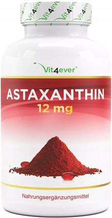 Astaksantyna 12 Mg 60Kaps. Olejowych Naturalny Antyoksydant Astaxanthin