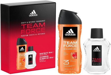 Adidas Team Force Zestaw Woda Toaletowa 100 ml + Żel P/P 250 ml