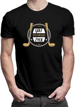 Golf to moje życie - męska koszulka na prezent dla golfisty