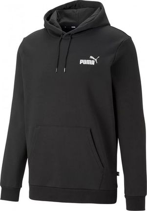 Bluza męska Puma ESS+ 2 Col Small Logo Hoodie FL czarna 674471 61