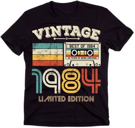 Męska koszulka na 40 urodziny VINTAGE 1984