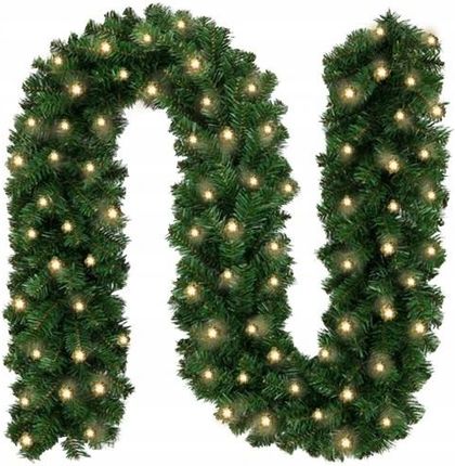 GIRLANDA CHOINKOWA świąteczna 300cm łańcuch 50 LED OZDOBY ŚWIĄTECZNE