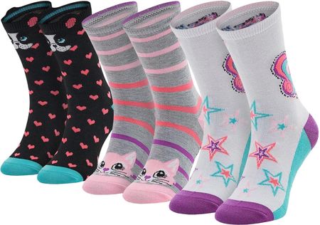 Skarpety dziecięce Skechers 3PPK Girls Casual Fancy Unicorn Socks SK41063-1000 Rozmiar: 23-26
