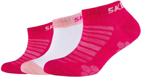 Skarpety dziecięce Skechers 3PPK Girls Mesh Ventilation Socks SK43032-0402 Rozmiar: 27-30