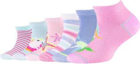 Skarpety dziecięce Skechers 6PPK Girls Casual Fancy Sneaker Socks SK43081-1001 Rozmiar: 27-30