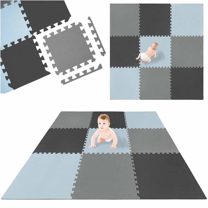 Zestaw 9 mat puzzle - Błękitne niebo 60x60cm