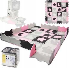 Zdjęcie Zestaw puzzli piankowych Zwierzęta XXL 150x150 różowe - Dobrzyń nad Wisłą