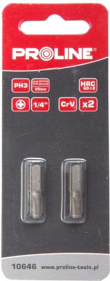 Proline Końcówka 1/4 Ph3 L=50Mm 2Szt S2 Blister (10649) - Opinie i ceny ...