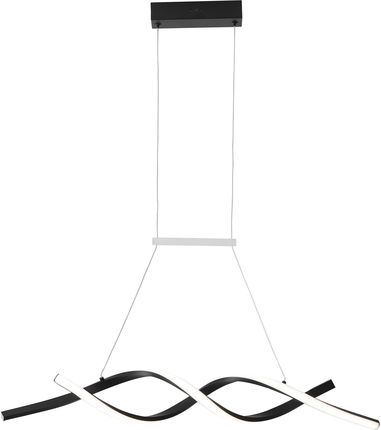 Unikalna lampa ledowa w kolorze czarnym, nad stół K-8184 z serii BURGO