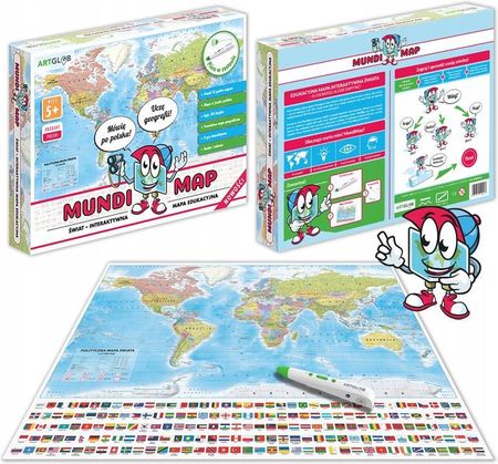 Artglob Interaktywna Edukacyjna Mapa Świata Dla Dzieci Mundimap
