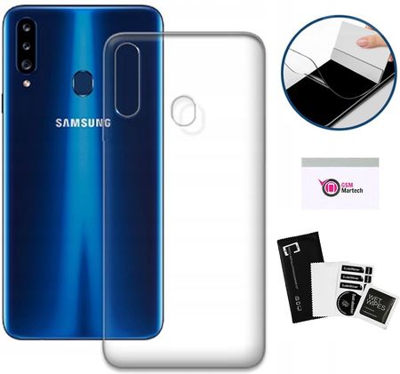 Martech Etui Przezroczyste 1Mm Do Samsung Galaxy A20S Obudowa Folia Hydrożelowa