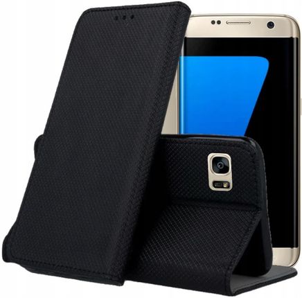 Hello Case Etui Z Klapką Do Samsung Galaxy S7 Czarne Zamykane Magnetyczne Kabura Flip
